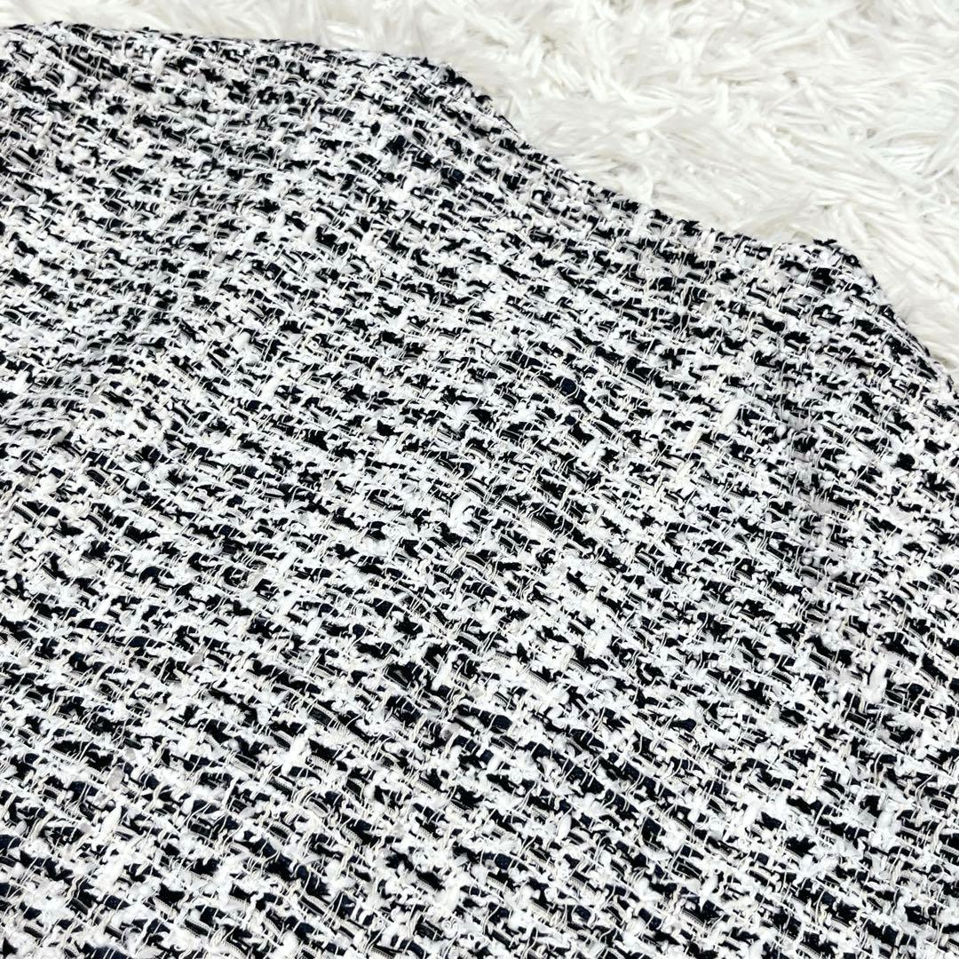 美品✨2025SS セオリーリュクス ツイードノーカラージャケット サイズ38