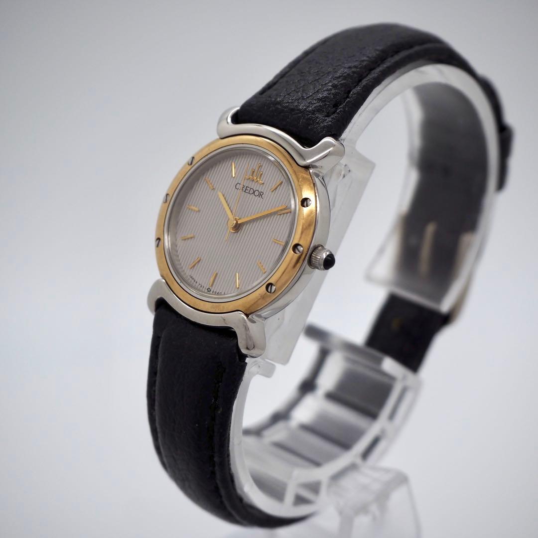 専用167 稼働 SEIKO 時計　CREDOR 18K 保証書付き レディース