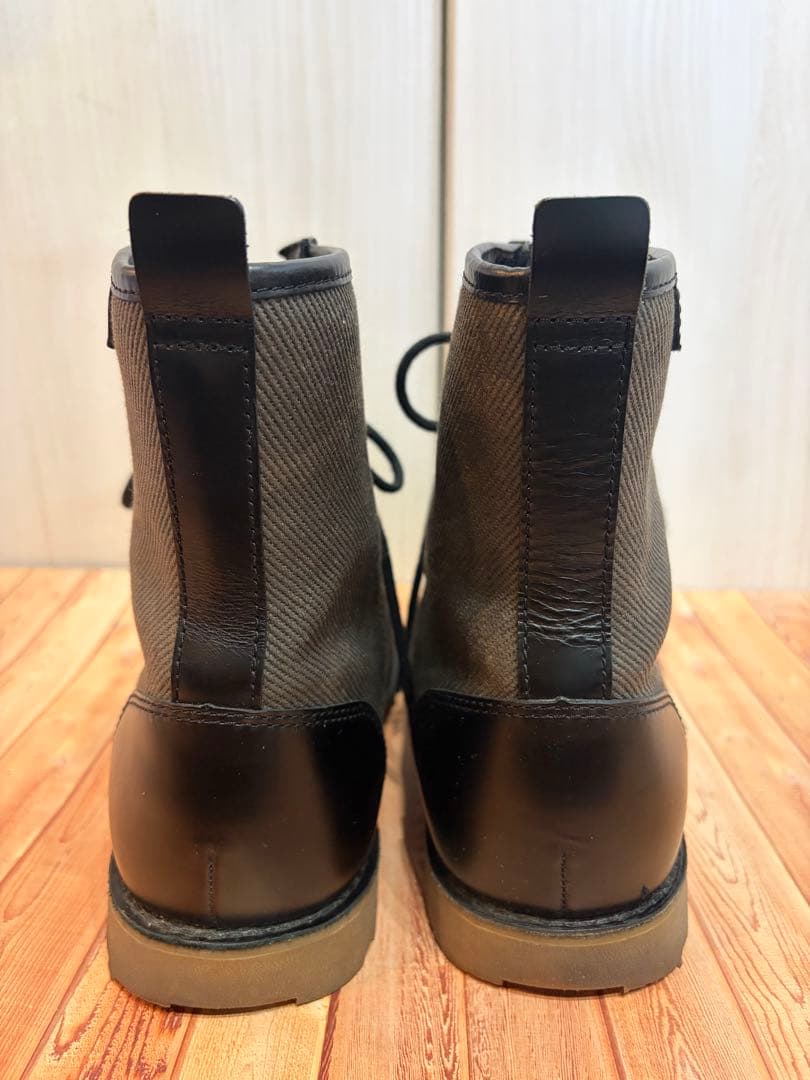 UGG メンズレザー キャンバス ブーツ