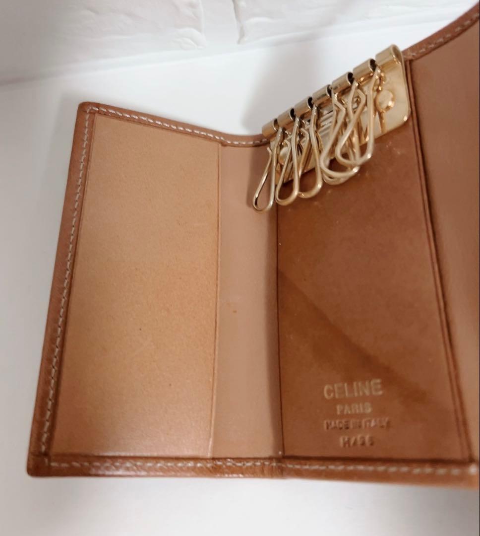 セリーヌ　CELINE キーケース　6連　ブラウン系　箱付き