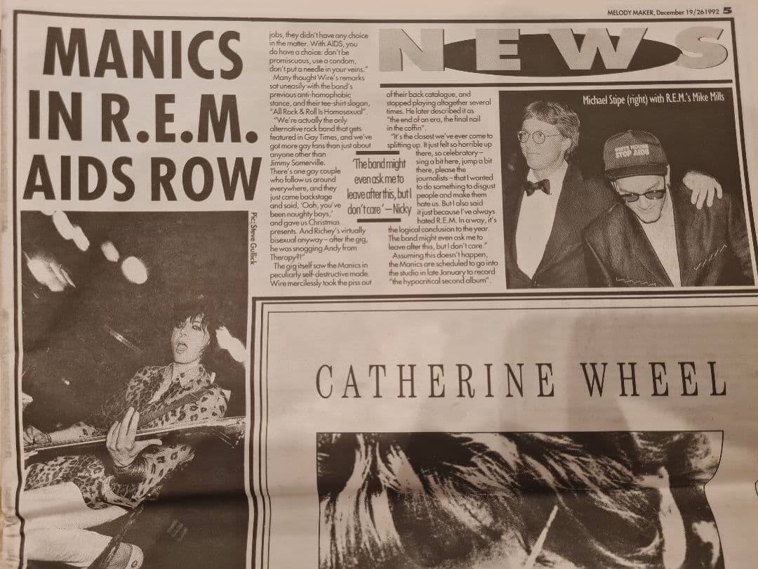 週刊誌 1992 UK Melody Maker with  Cobain