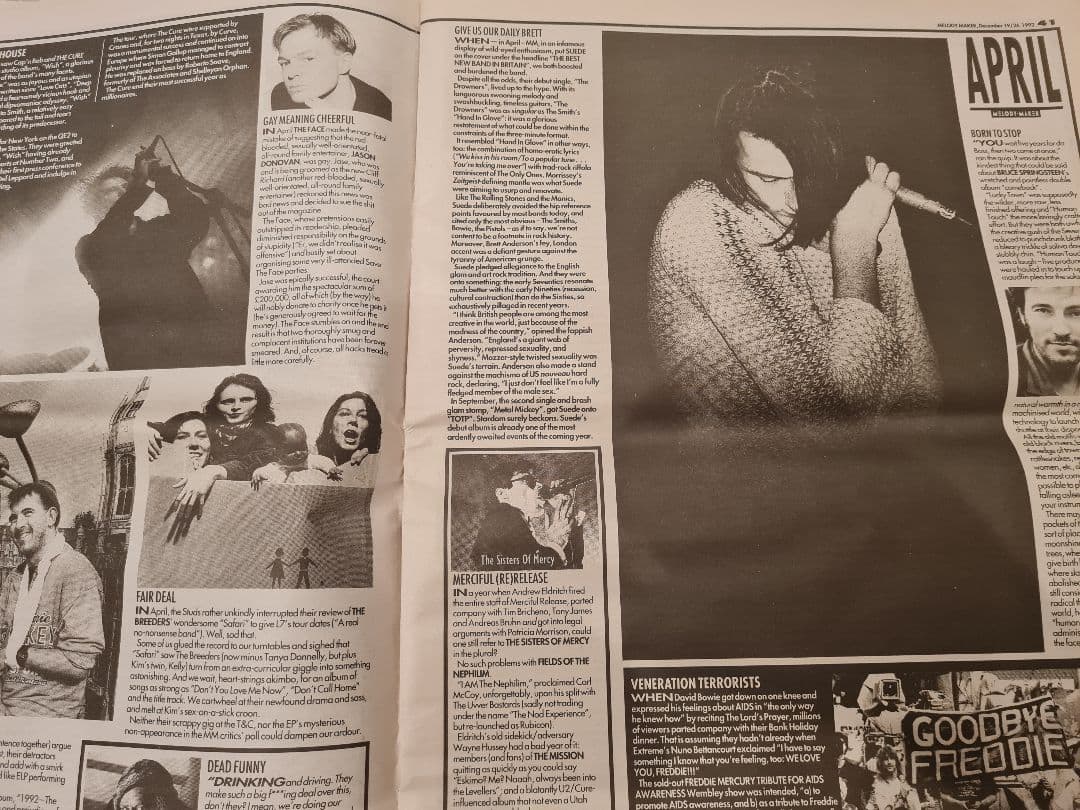 週刊誌 1992 UK Melody Maker with  Cobain