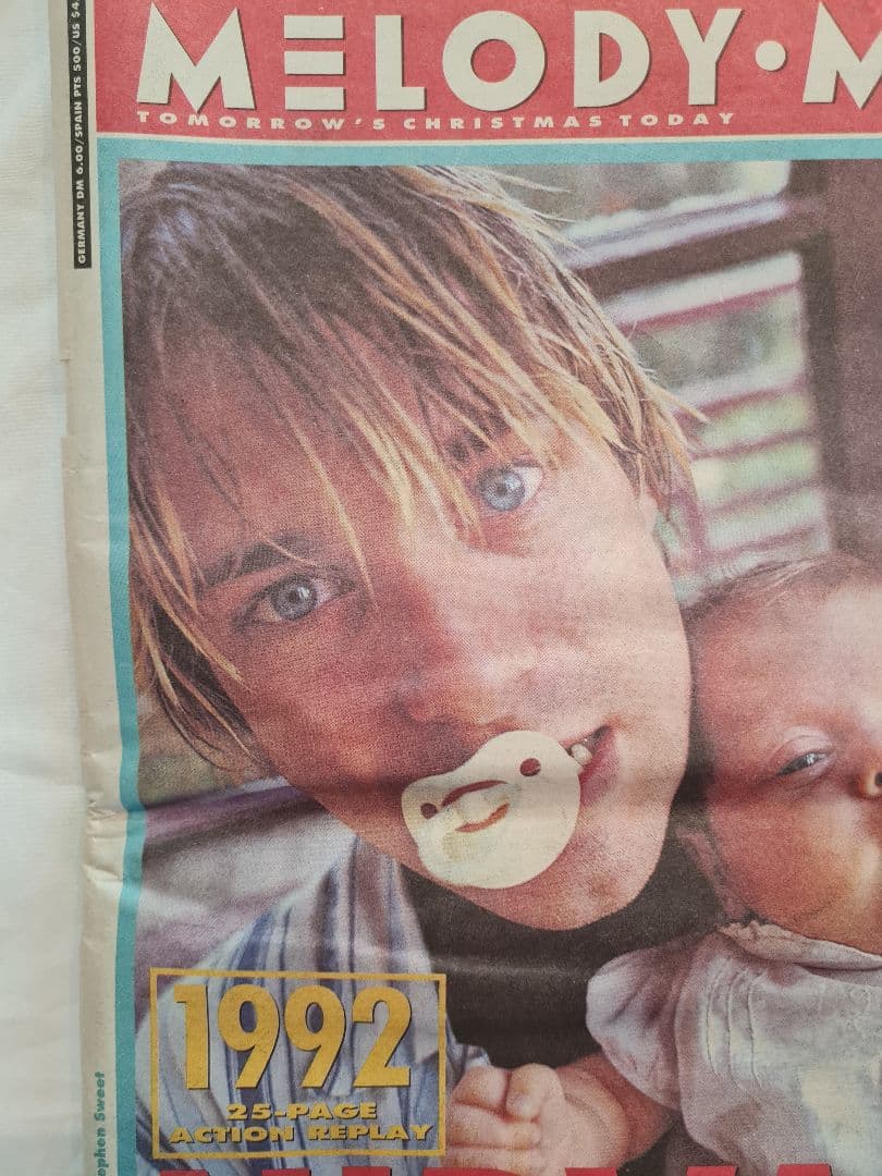 週刊誌 1992 UK Melody Maker with  Cobain
