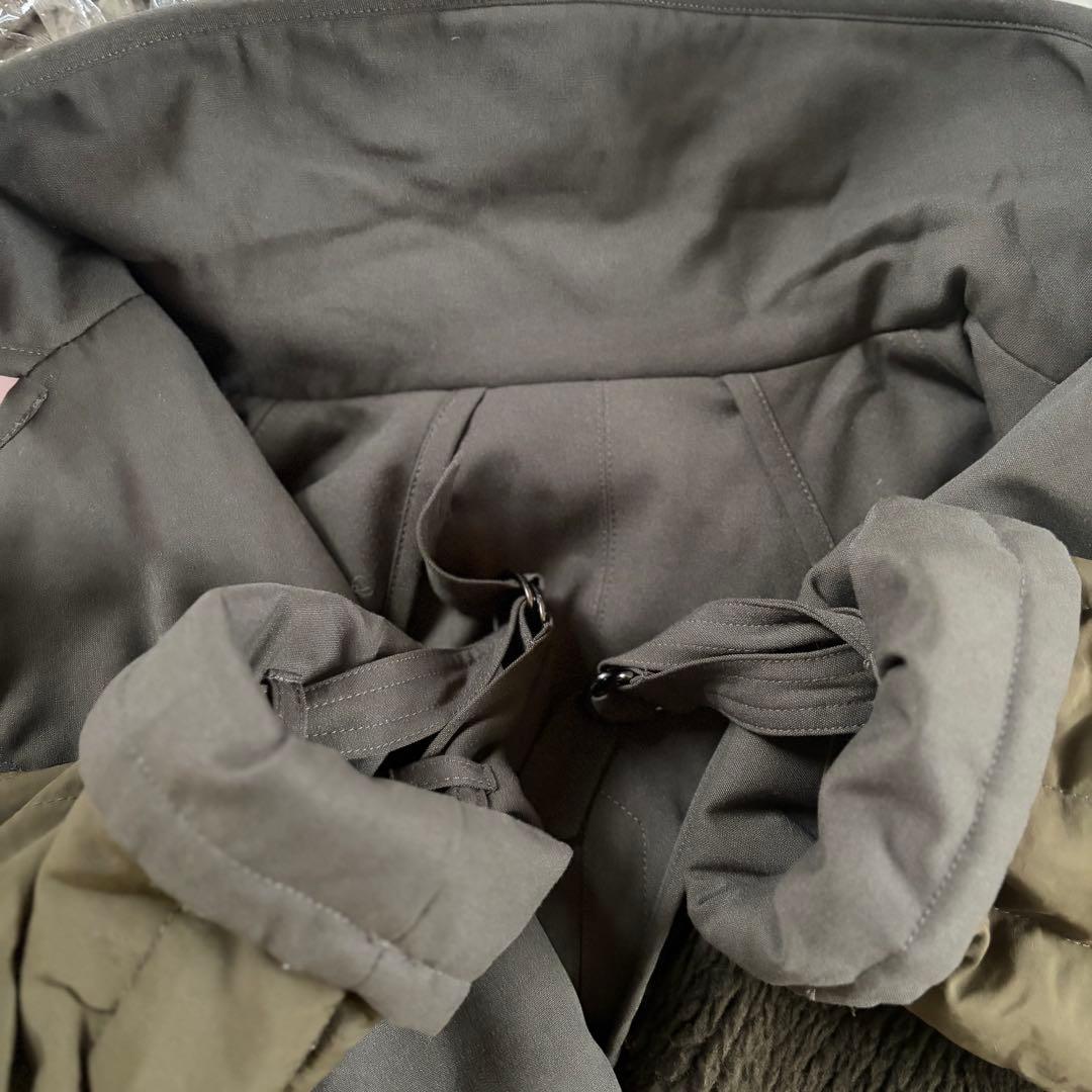 E*o様 美品CLANE 安達祐実さん着リバーシブルミリタリーロングコート1モカ