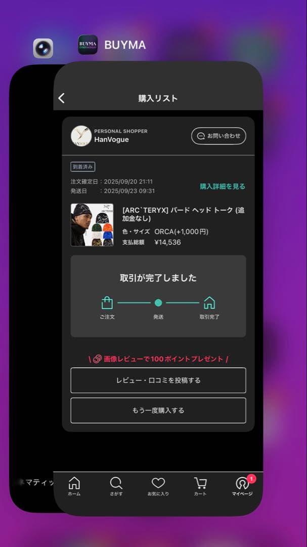 Arcteryx bird head バードヘッドトーク ブラック ビーニー