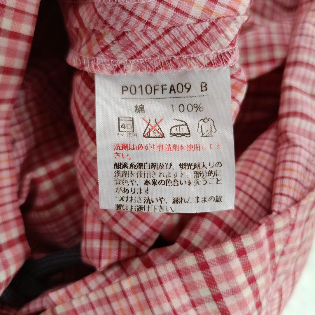 ピンクハウス　ギンガムチェック マキシワンピース　ピコフリル　ピンク