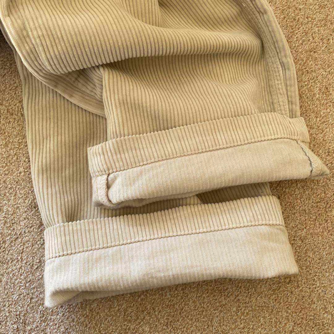 シシクイコーデュロイベーカーパンツ サイズ38 ベージュ