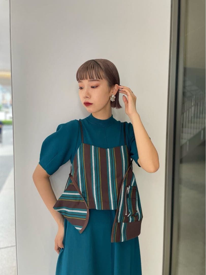 試着のみ！マルチストライプキャミソール