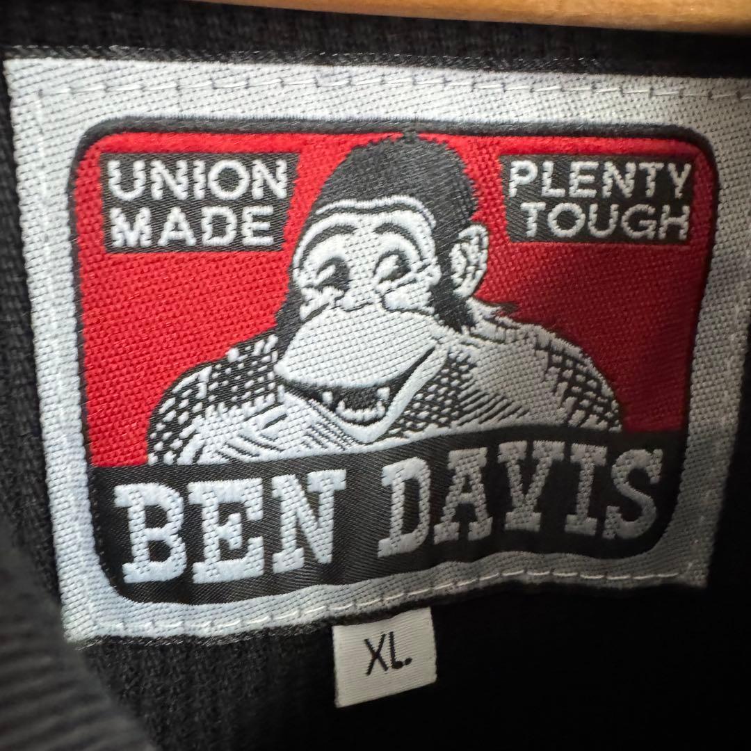おちゅん様BEN DAVIS 　ブラック カバーオール　 XL 　ベンディビス