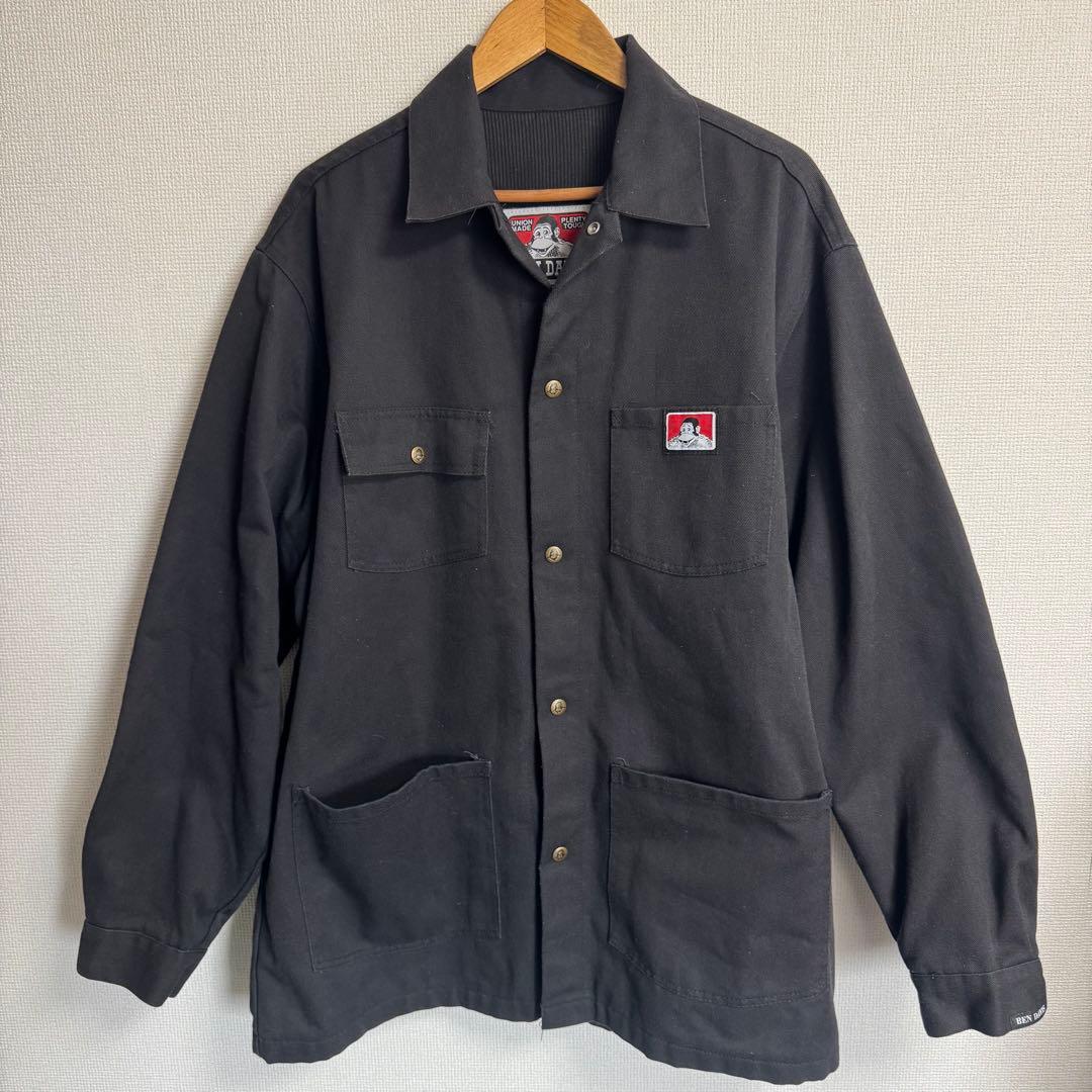 おちゅん様BEN DAVIS 　ブラック カバーオール　 XL 　ベンディビス