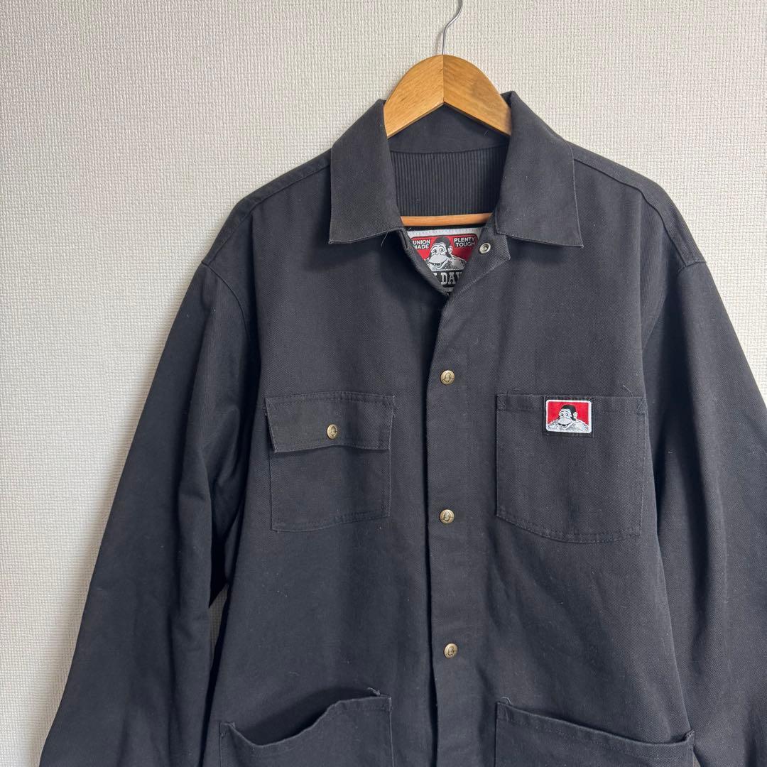 おちゅん様BEN DAVIS 　ブラック カバーオール　 XL 　ベンディビス