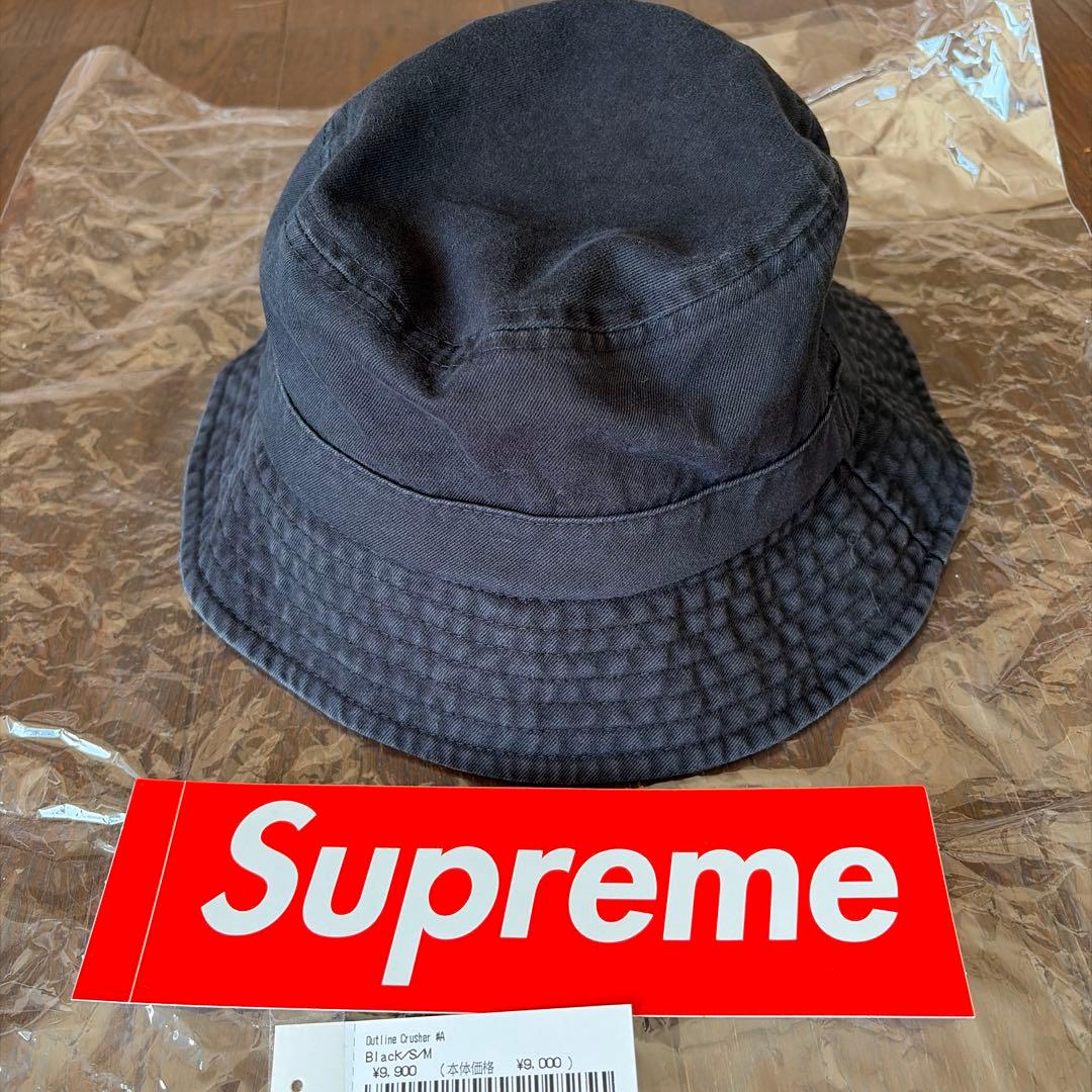 新品　Supreme ブラック バケットハット S/M