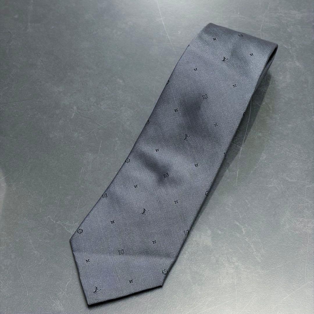 コ7/LOUIS VUITTON/ルイヴィトン/ネクタイ/ダークグレー/ネクタイ