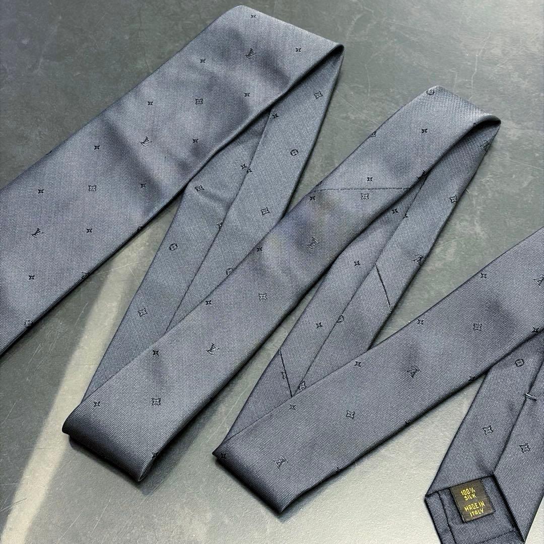 コ7/LOUIS VUITTON/ルイヴィトン/ネクタイ/ダークグレー/ネクタイ