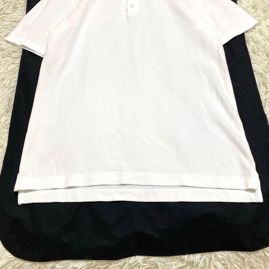 【極美品✨】クルチアーニ 鹿の子 半袖 ポロシャツ 白 Lサイズ相当