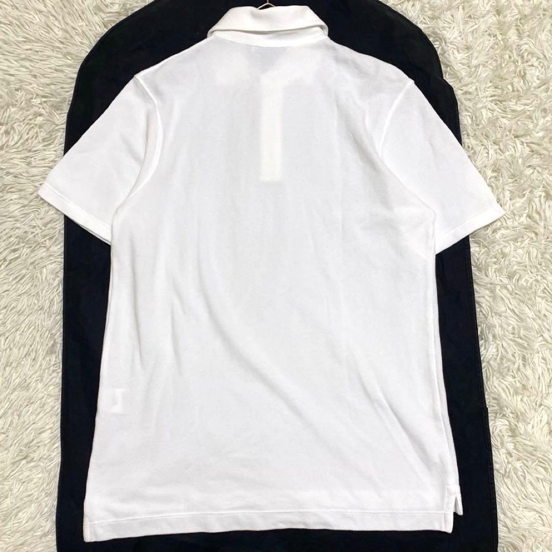 【極美品✨】クルチアーニ 鹿の子 半袖 ポロシャツ 白 Lサイズ相当