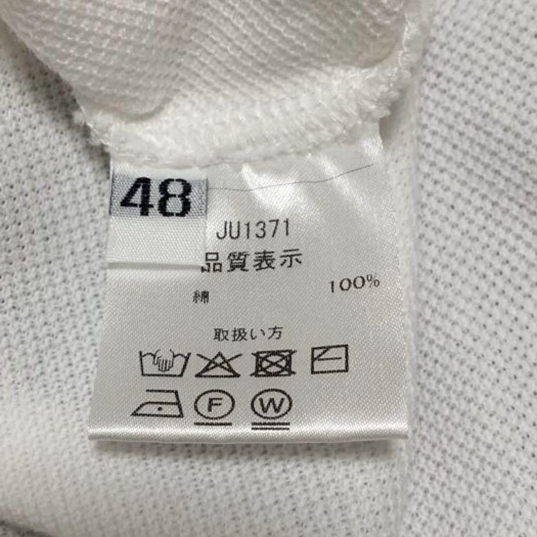 【極美品✨】クルチアーニ 鹿の子 半袖 ポロシャツ 白 Lサイズ相当