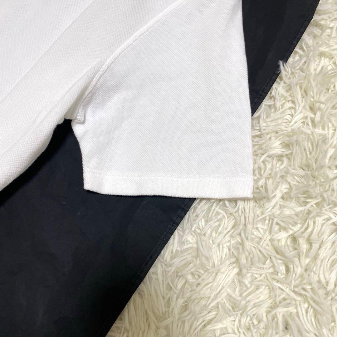 【極美品✨】クルチアーニ 鹿の子 半袖 ポロシャツ 白 Lサイズ相当