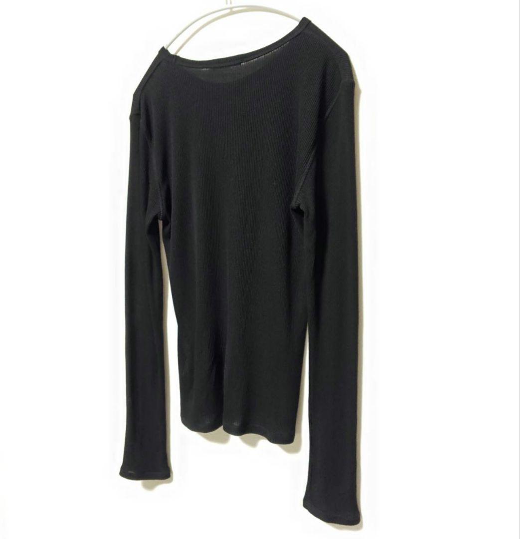 エブリデイ アイ ライク カシミア混 テレコ ロングスリーブプルオーバー F 黒