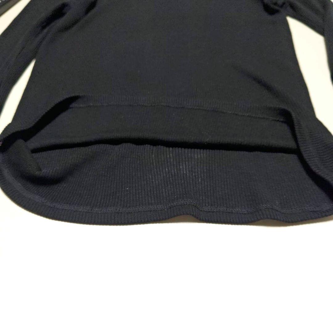 エブリデイ アイ ライク カシミア混 テレコ ロングスリーブプルオーバー F 黒