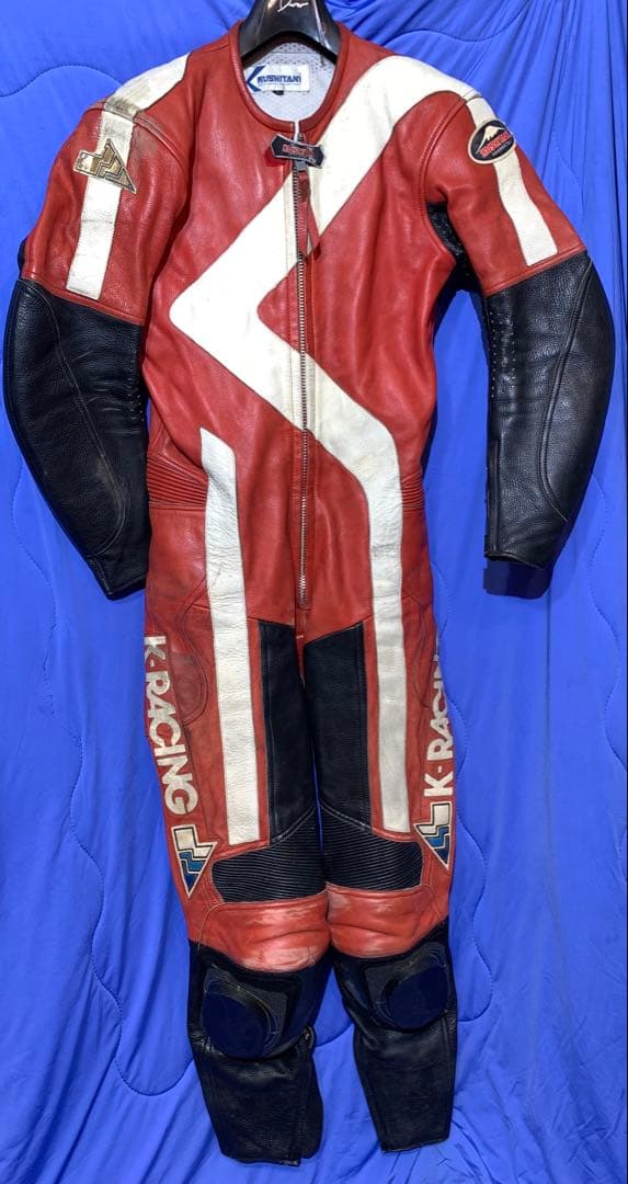 KUSHITANI K-Racing レザー バイクツナギ Lサイズ