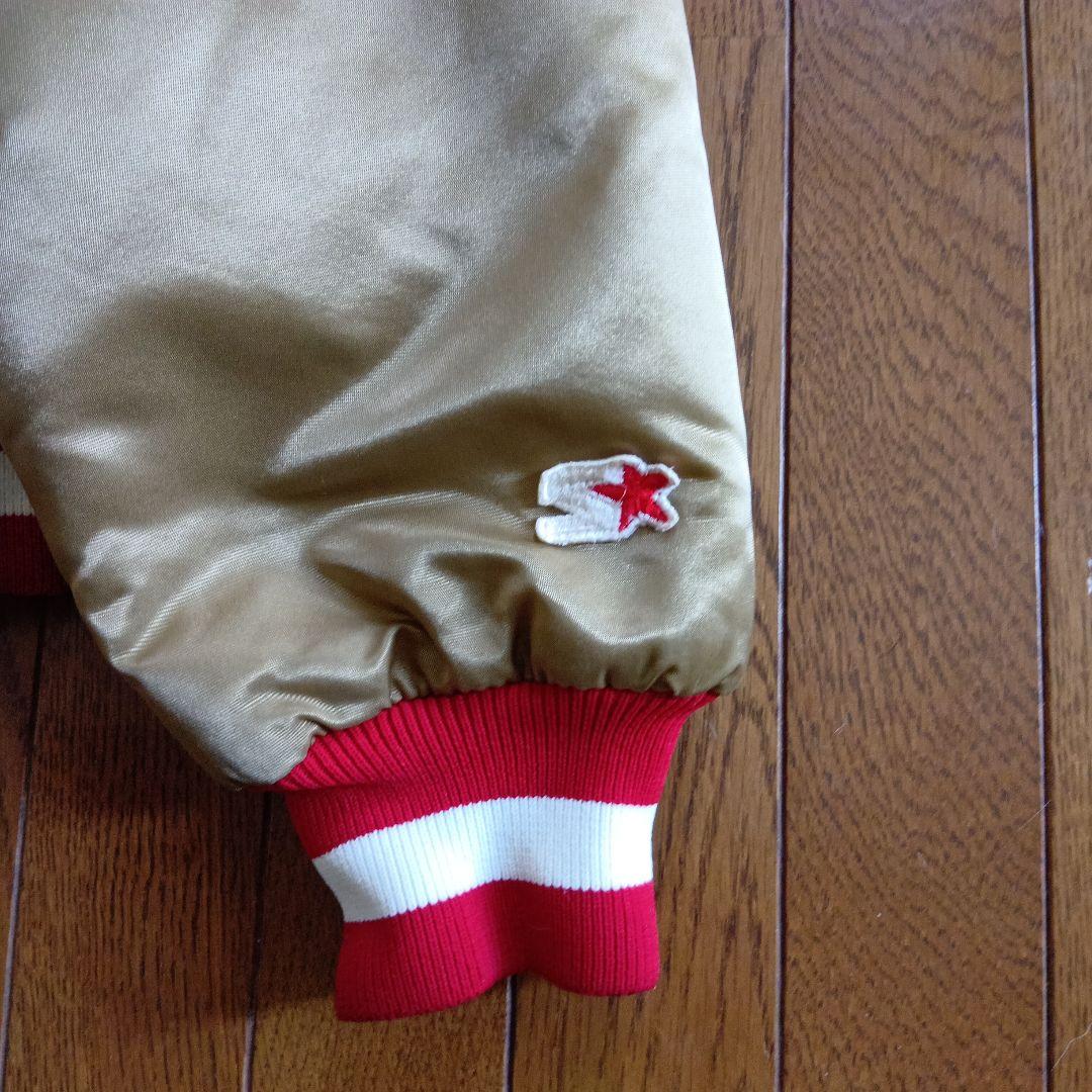 NFL 49ers　90sリバーシブル スタジャン　スターター製　Lサイズ