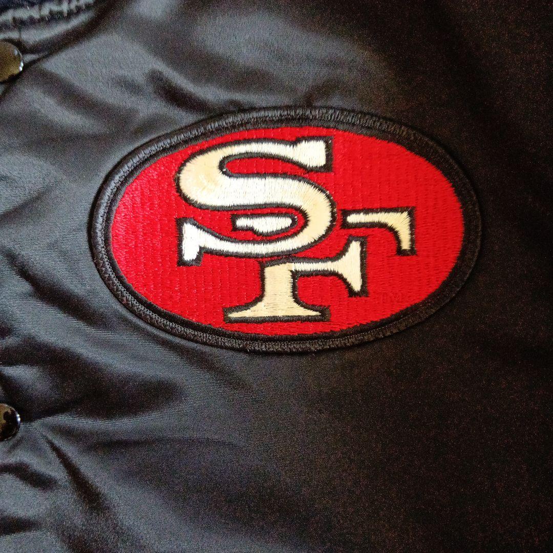 NFL 49ers　90sリバーシブル スタジャン　スターター製　Lサイズ