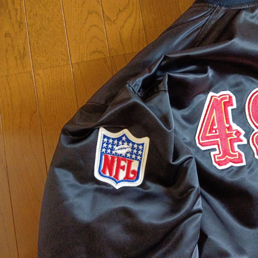 NFL 49ers　90sリバーシブル スタジャン　スターター製　Lサイズ