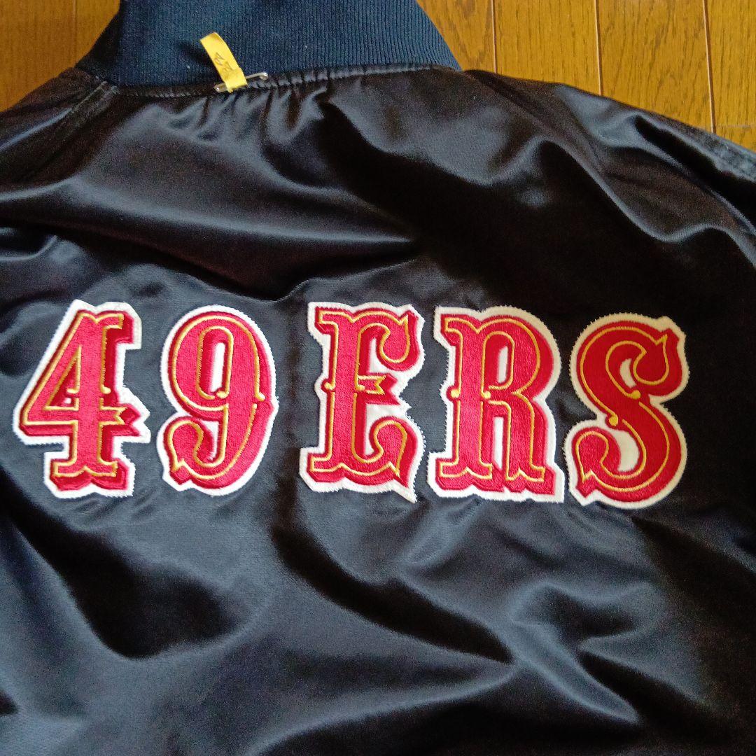 NFL 49ers　90sリバーシブル スタジャン　スターター製　Lサイズ