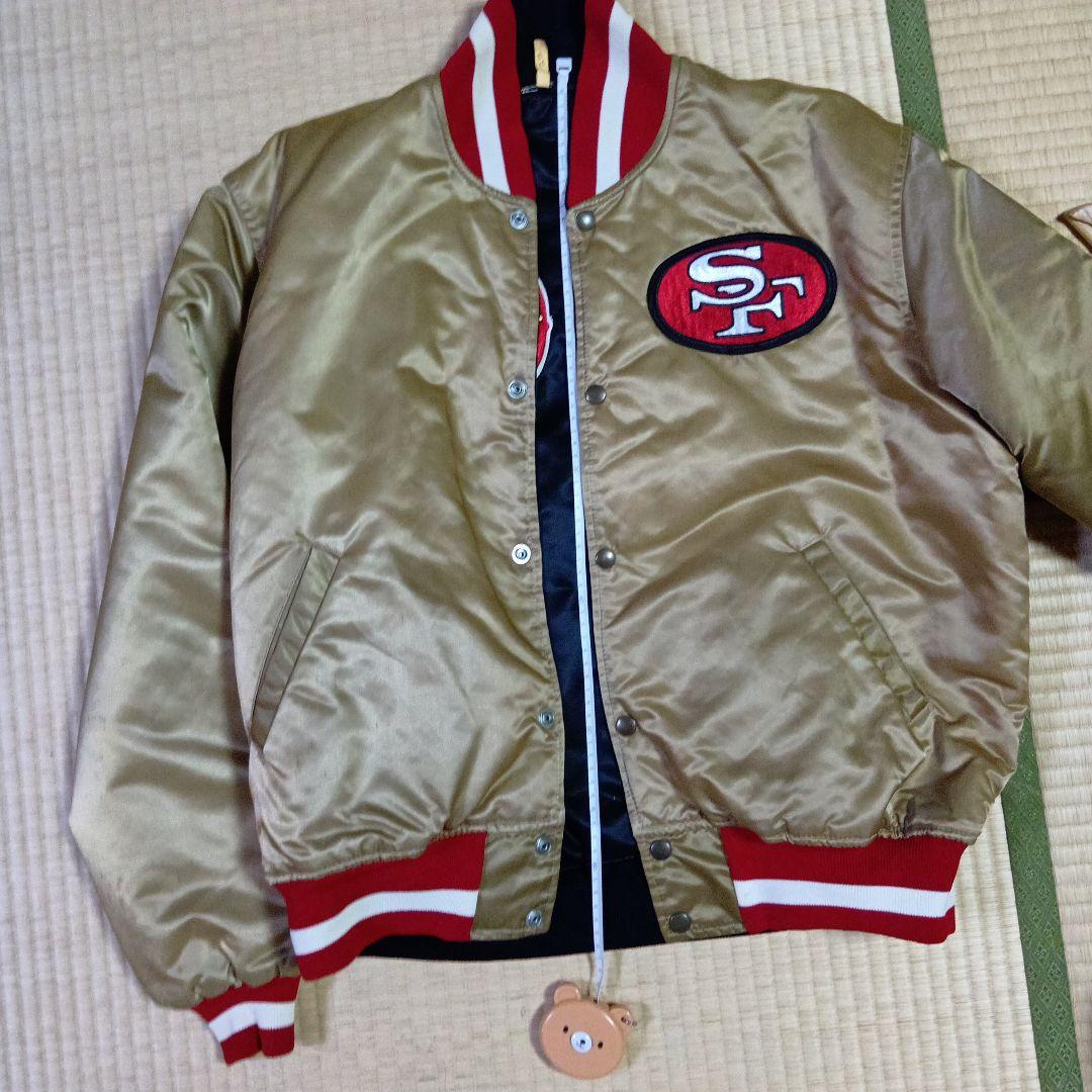 NFL 49ers　90sリバーシブル スタジャン　スターター製　Lサイズ
