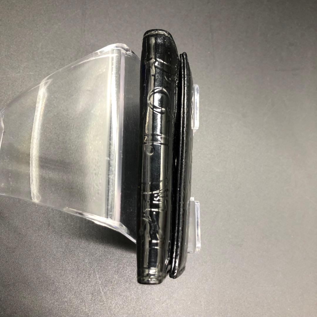 Dior ディオール キーケース 6連 欠損あり エナメル レザー ブラック