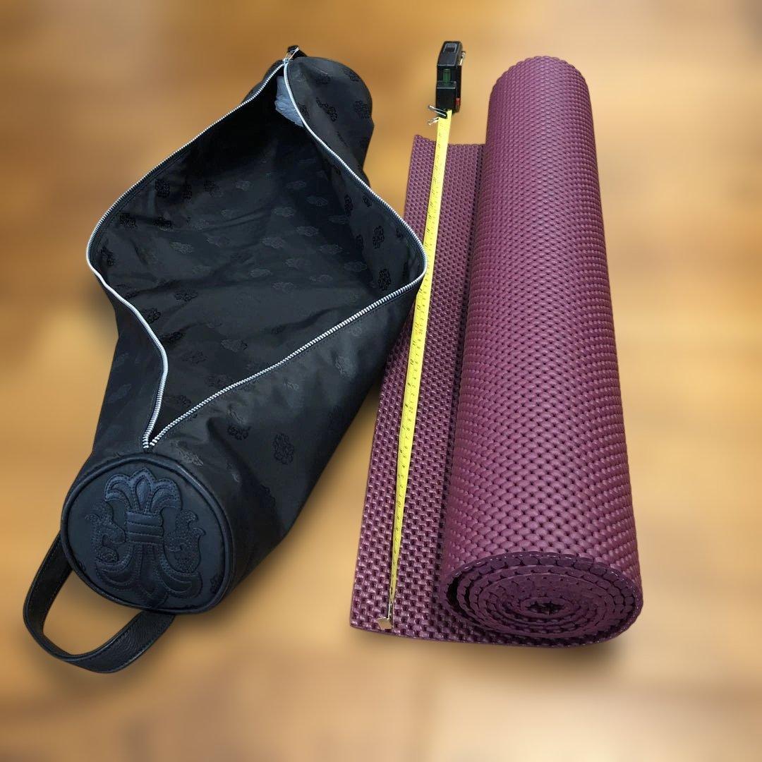 クロームハーツ　コレクター垂涎 革製ダガーパッチ付ヨガマットケース +ヨガマット