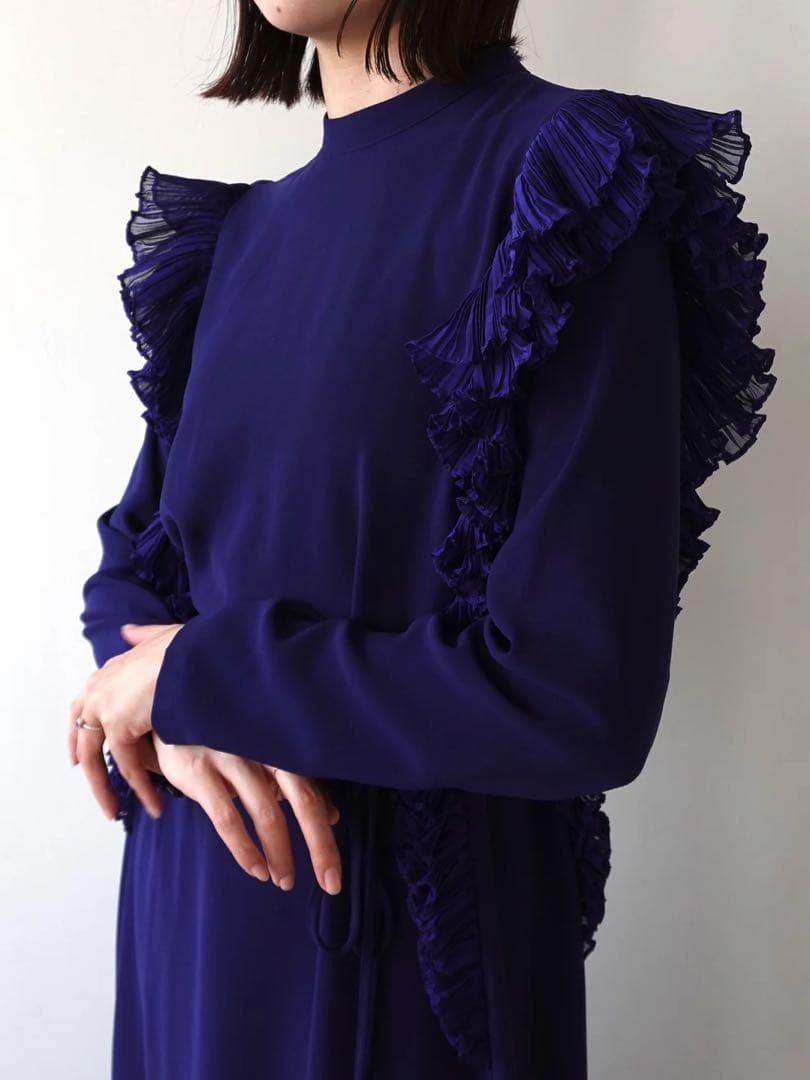 ★vintage★Frill Shoulder Dress