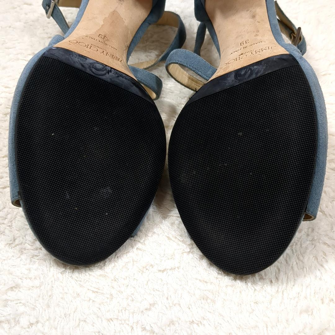 JIMMY CHOO スエード ストラップ ハイヒール パンプス 25cm相当