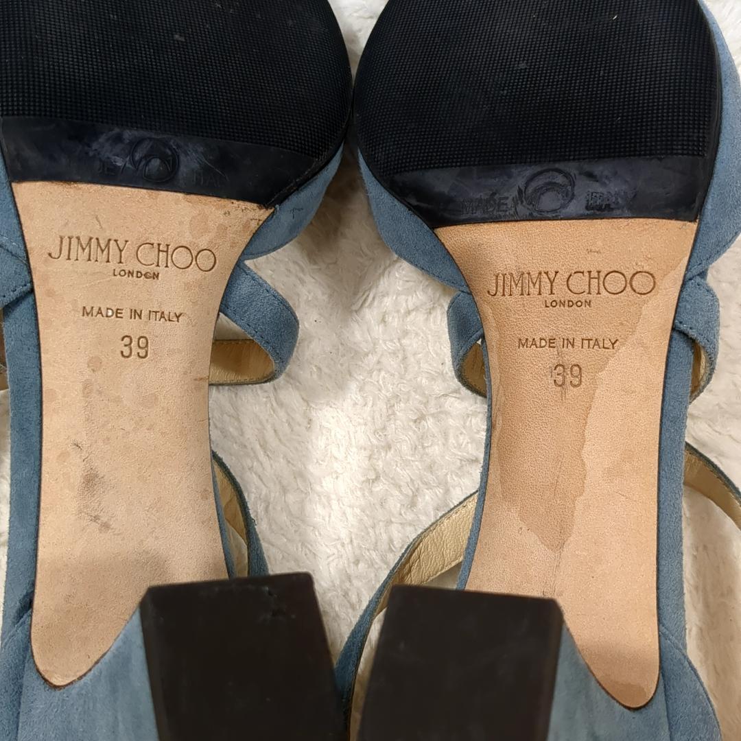 JIMMY CHOO スエード ストラップ ハイヒール パンプス 25cm相当