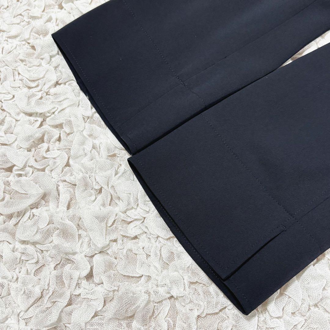 美品 ニューヨーカー スーツ スカート 上下 伸縮性 洗える ネイビー 2XL