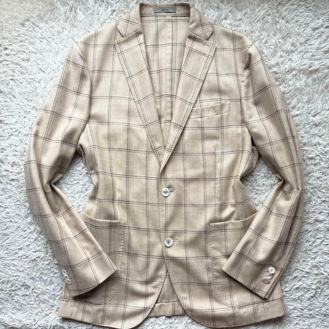 BOGLIOLI DOVER ウインドウペーンチェック 【48】シルク混合