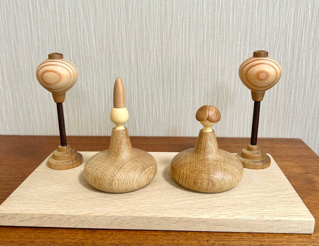 雛人形　ひな祭り　三浦木地　新品　未使用　木製　北欧　クラフト作家