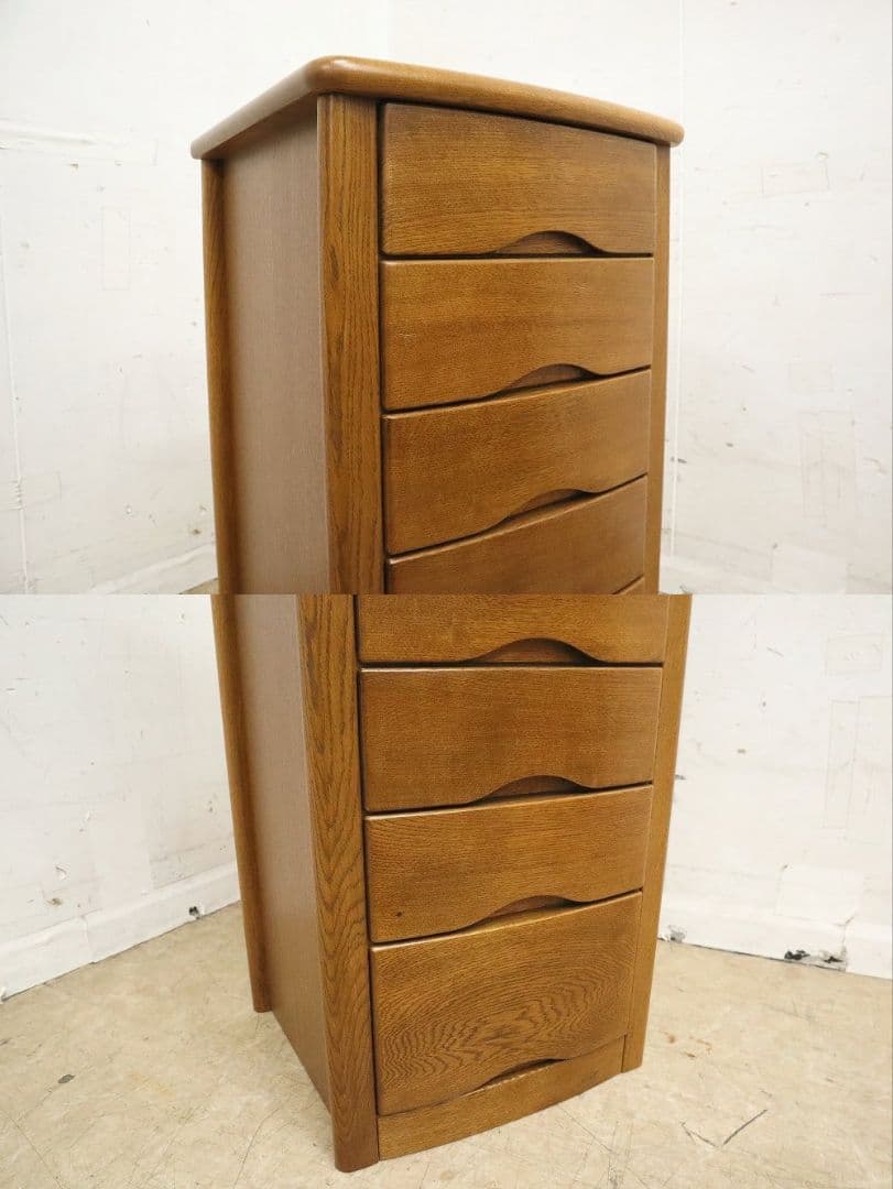 【浜本工芸】ナラ材・No.1100チェストA・サイドチェスト6段