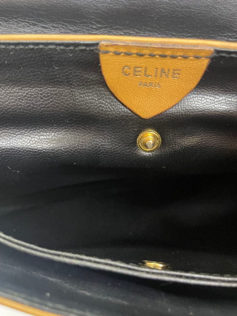 セリーヌ CELINE サルキー 馬車金具 レザー クラッチバッグ ヴィンテージ