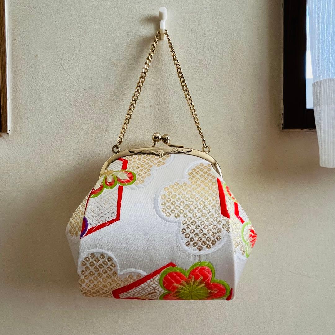 【美品】七五三　7歳セット　結び帯　草履　バッグ　ハコセコセット