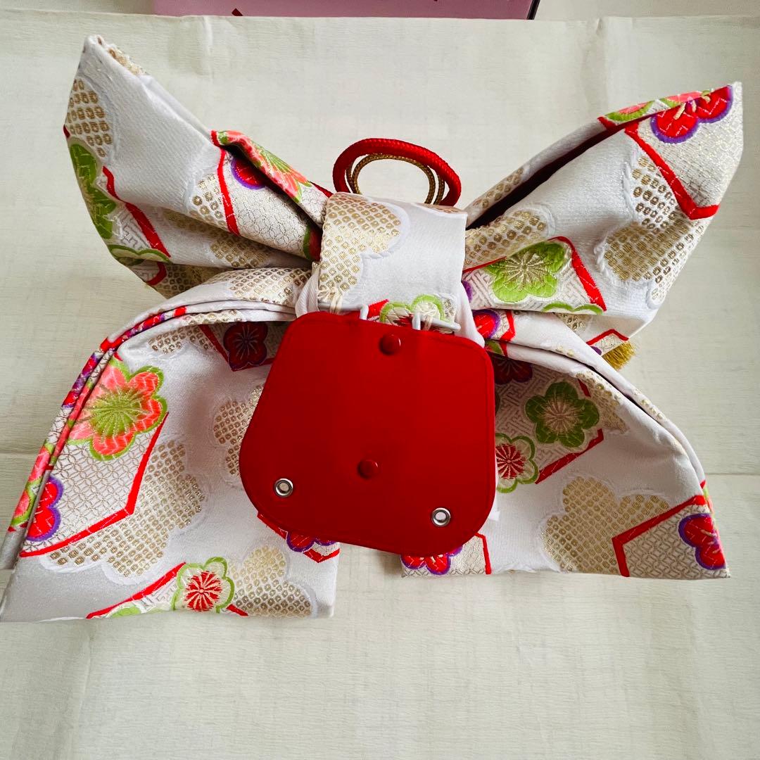 【美品】七五三　7歳セット　結び帯　草履　バッグ　ハコセコセット