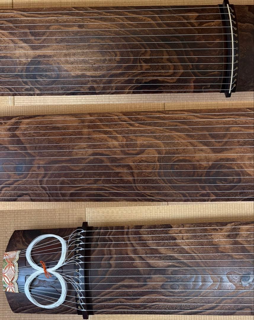 【kei様】専用 紅木仕上げ 金口前（銘有り）蒔絵 並甲 ベタ巻 13絃 琴
