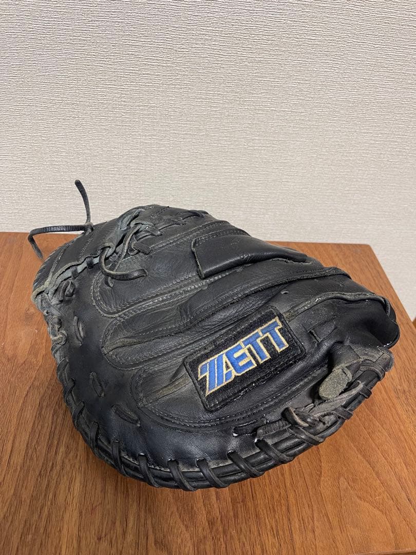 ZETT ゼット キャッチャーミット 軟式 ブラック 野球グローブ
