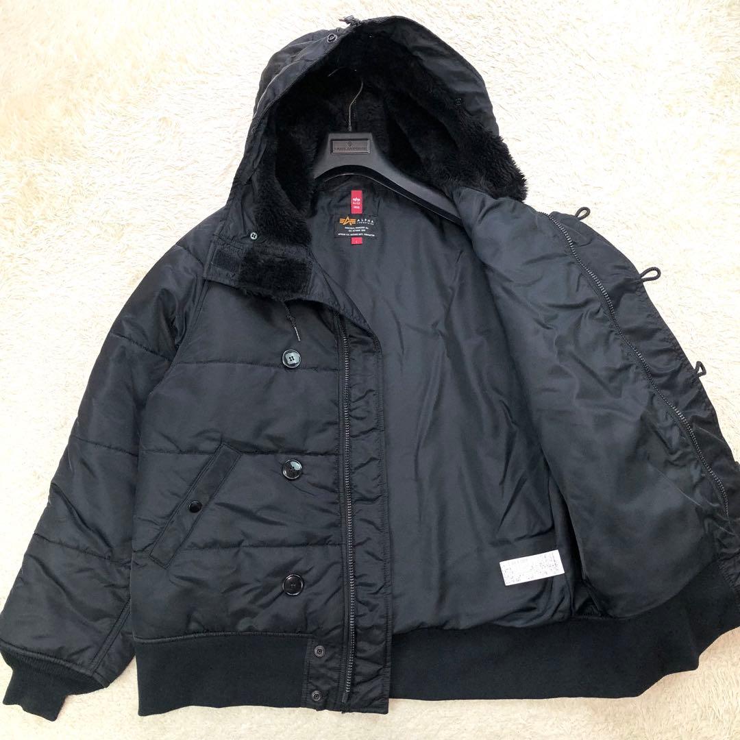 美品⭐アルファインダストリーズ N-2B フライトジャケット Lサイズ ブラック