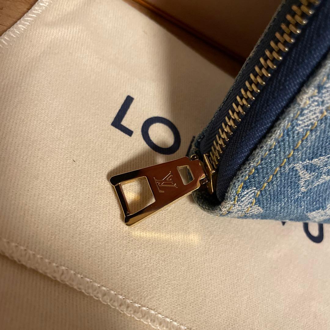ルイヴィトン　デニム　ジッピーウォレット