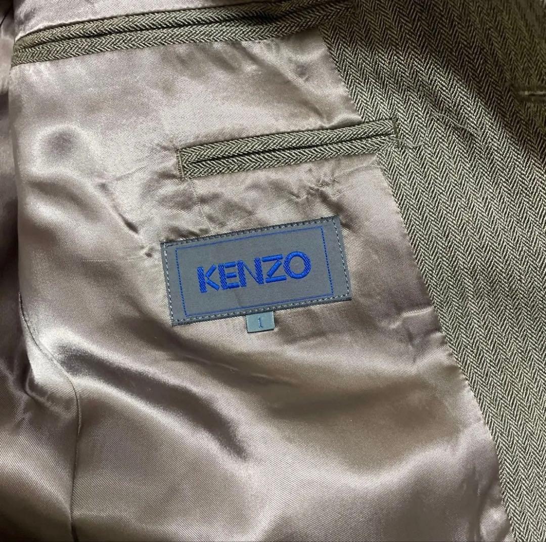 KENZO 90s アーカイブ Y2K セットアップ スーツ　ウール　100%