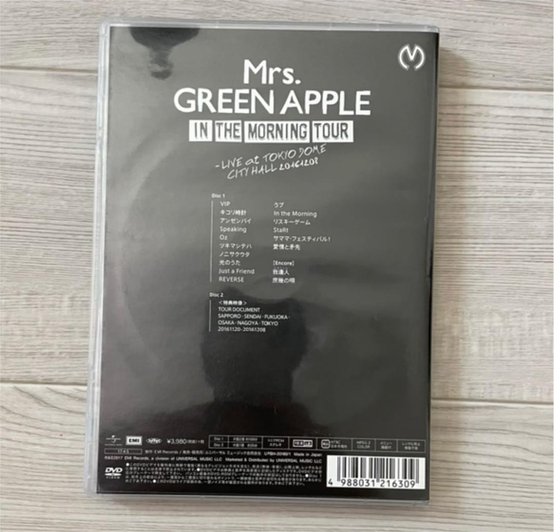 ミュージック Mrs.GREEN APPLE/IntheMorning Tour DVD