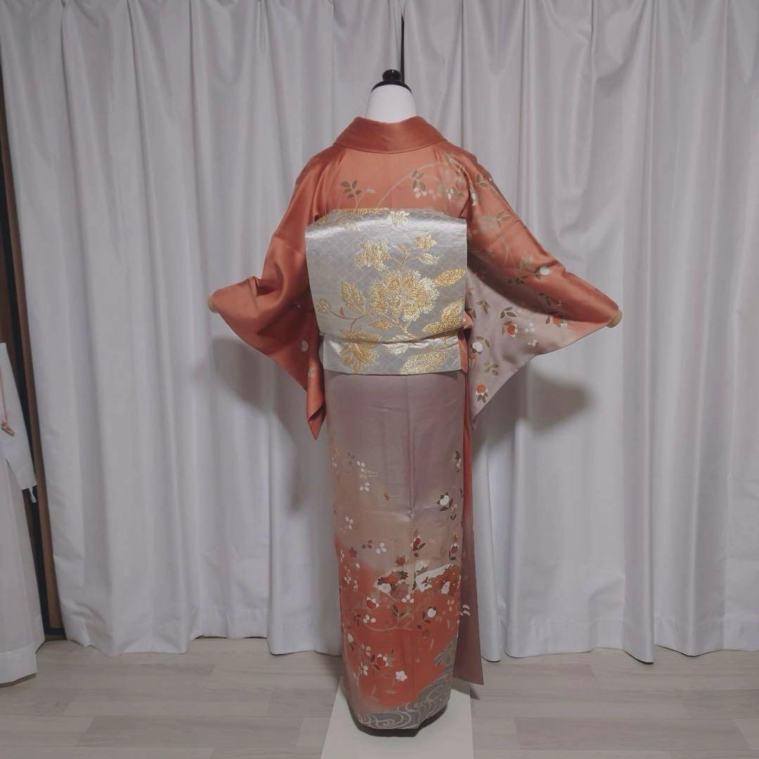 正絹　友禅　訪問着　フルセット　長沼静着物学院　ミト