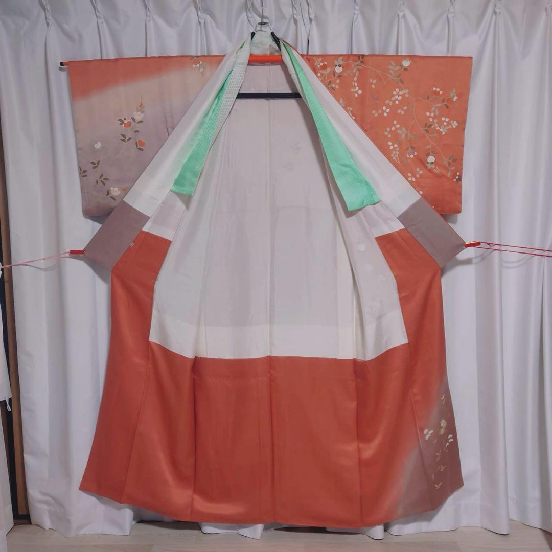 正絹　友禅　訪問着　フルセット　長沼静着物学院　ミト